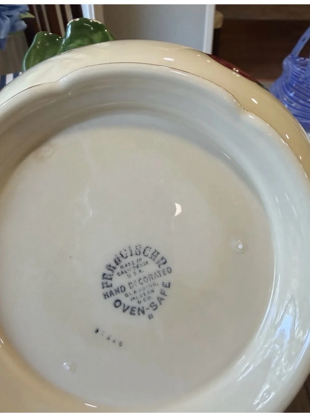 Franscian Apple pattern soup tureen and ladle